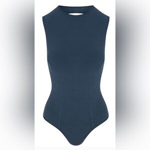SKIMS Outdoor Open Back Bodysuit in Indigo